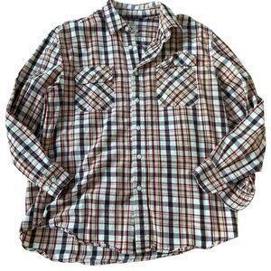 Pendleton plaid button down shirt Outdoor Mens Large Preppy check classic